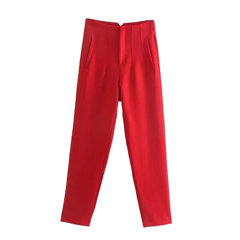 Fashion Office Wear High waist Pants for Women