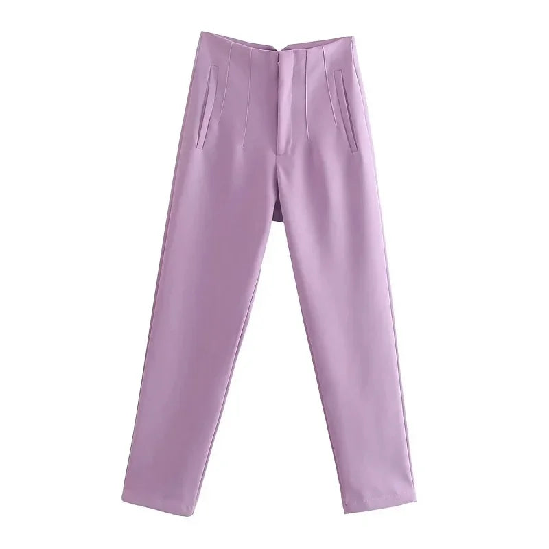 Fashion Office Wear High waist Pants for Women