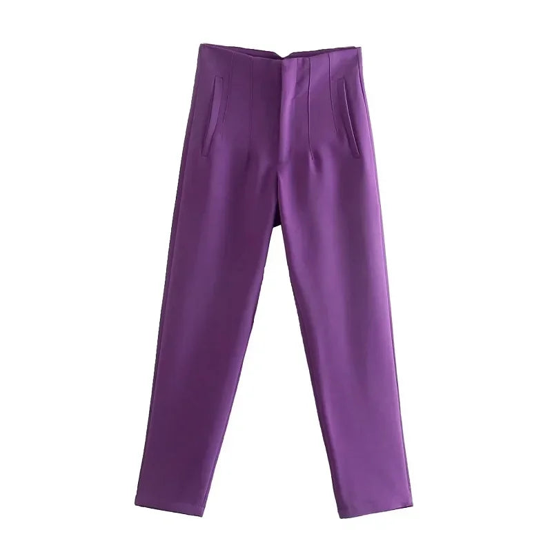 Fashion Office Wear High waist Pants for Women